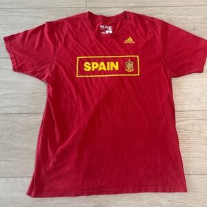 Vintage Black Spain Soccer T-shirt size Large